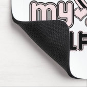 ブラックi love 1 マウスパッド (コーナー)