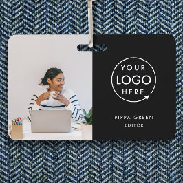 ブラックIDカード |モダン会社社員 バッジ