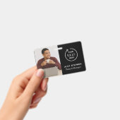 ブラックIDカード |モダン会社社員 バッジ (手持ち)