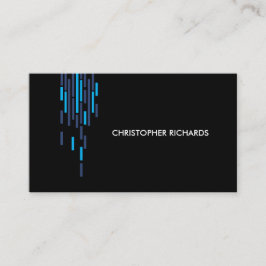 ブラックIIの青のテクニカルパターン 名刺