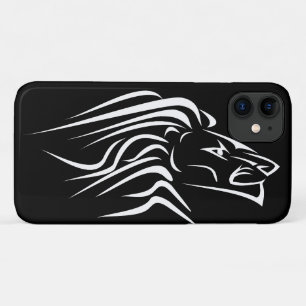 ブラックiPhoneケース走とライオン – Your Colors iPhone 11 ケース