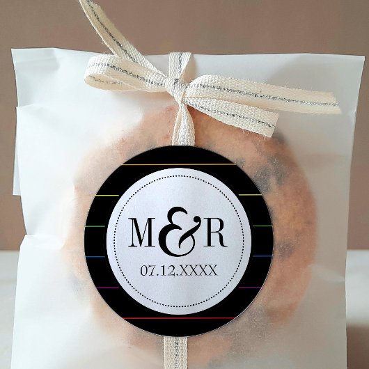 ブラックLGBTの無地のインボー結婚ル ラウンドシール