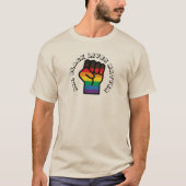ブラックLGBTプライドAll Lives Matter Tシャツ (正面)