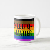 ブラックLGBTQは問題を生き延びる コーヒーマグカップ (正面右)