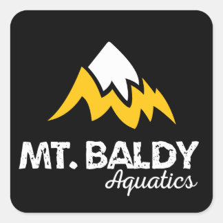 ブラックMBAステッカー スクエアシール