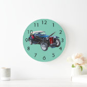 ブラックMg Tcアンティーク車 ラージ壁時計 (ホーム)