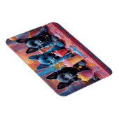 ブラックNブルードイツ羊飼い子犬Nミルクシェイク マグネット (右側)