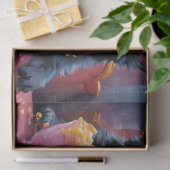 ブラックNブルードイツ羊飼い子犬Nミルクシェイク 薄葉紙 (ギフト)