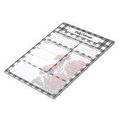 ブラックnホワイトフローラジンガム_日刊概要 ノートパッド (アングル)