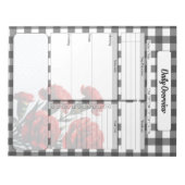 ブラックnホワイトフローラジンガム_日刊概要 ノートパッド (正面)