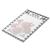 ブラックnホワイトフローラジンガム_重要な注意事項 ノートパッド (アングル)