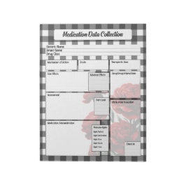 ブラックnホワイトフローラ_投薬データ収集 ノートパッド