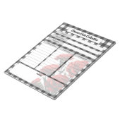 ブラックnホワイトフローラ_疾患データ収集 ノートパッド (アングル)