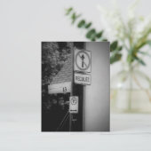 ブラックnホワイト通りシンボルや象徴アコンテンポラリーート ポストカード (スタンド正面)