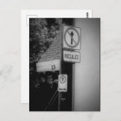 ブラックnホワイト通りシンボルや象徴アコンテンポラリーート ポストカード (正面/裏面)