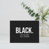 ブラックNo Suger No Cream Black Lives Matter シーズンポストカード (スタンド正面)