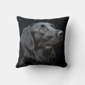 ブラックPLACOTED RETRIEVER MoJo枕 クッション (裏面)