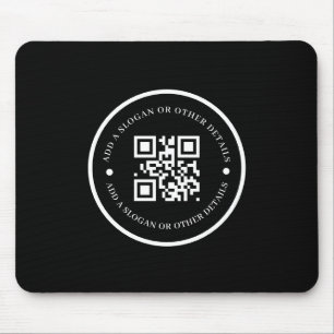 ブラックQRコード会社のプロモーション用マウスパッド マウスパッド
