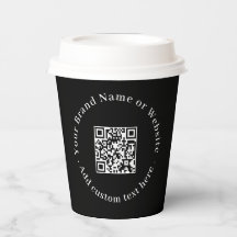 ブラックQRコード | 現代のビジネスプロモーションデザイン