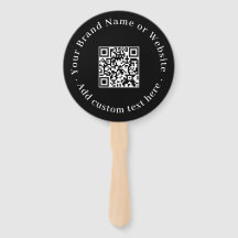ブラックQR | モダン ミニマル 円形デザイン