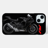 ブラックR1スポーツバイクバイク Case-Mate iPhoneケース (裏面 (横))