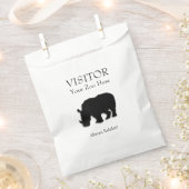 ブラックRhinoイベント フェイバーバッグ (クリップ留めされた状態)