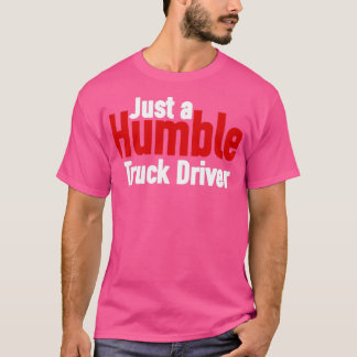 ブラックSのための謙虚なトラックの運転手 Tシャツ