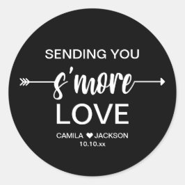 ブラックSモア結婚式の引き出物 ラウンドシール