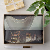 ブラックSCIフィデコパージュの服を着た女性戦士 薄葉紙 (ギフト)