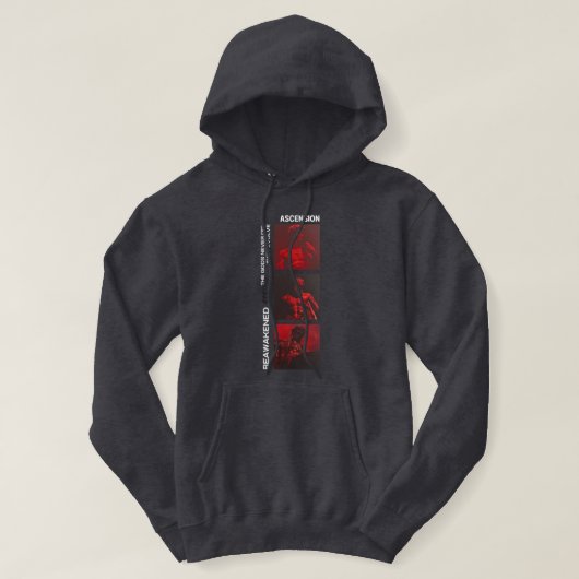 ブラックTシャツ ダーク パーカ (デザイン正面)