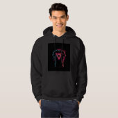 ブラックTシャツ パーカ (正面フル)