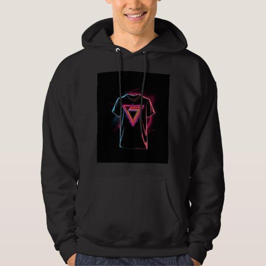 ブラックTシャツ パーカ (正面)
