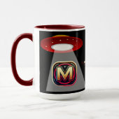 ブラックUFOコーヒーマグ マグカップ (左)