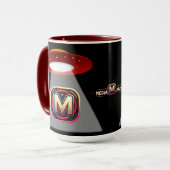 ブラックUFOコーヒーマグ マグカップ (正面左)