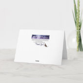 ブラックW/Blue Plaid Basic Thank You Greeting Card サンキューカード (裏面)