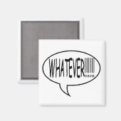 ブラックWhatever!!!吹き出し マグネット (正面/裏面)