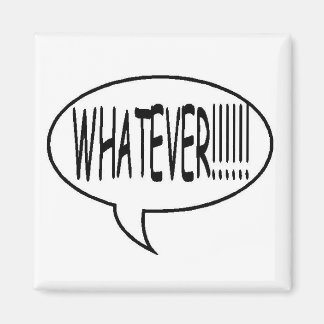 ブラックWhatever!!!吹き出し マグネット