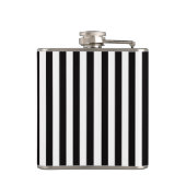 ブラックWhtストライプクローバーパープル3モノグラム フラスク (裏面)