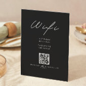 ブラックWifiコード、QRコードWifi Connect 招待状