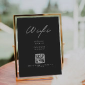 ブラックWifiコード、QRコードWifi Connect 招待状