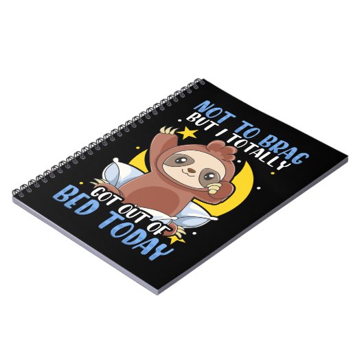 ブラッグではなく、私は完全にベッド得トッドから怠ける ノートブック (左側)