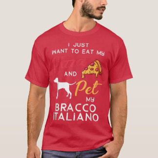 ブラッコイタリアノドッグピザ愛好家のクリスマス誕生田 Tシャツ