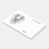 ブラッコイタリアノ抽象芸術アートドッグ名 ポストイット (アングル)