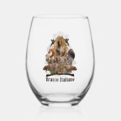 ブラッコイタリアノ ステムなしワイングラス (裏面)