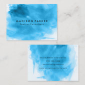 ブラッコンテンポラリード水色 名刺 (正面/裏面)