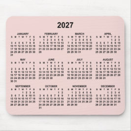 ブラッシュとブラックの2027年カレンダー マウスパッド