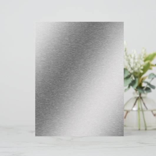 ブラッシュアルミニウムエフェクト凸形スクラップブック紙 (スタンド正面)