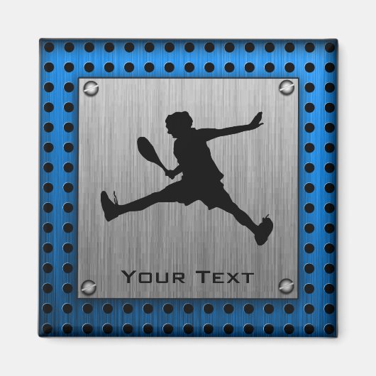 ブラッシュアルミニウムルックテニス マグネット (正面)