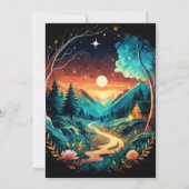 ブラッシュウッドアドベンチャーアワイトワンダーランド誕生日 招待状 (裏面)