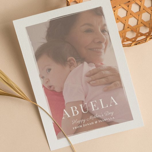 ブラッシュオーバーレイAbuela Mother's Day Card カード